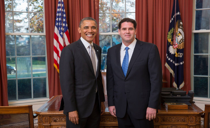 Barak Obama e l'ambasciatore israeliano Ron Dermer